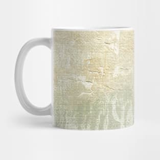 Antique White Abstract Art Mug